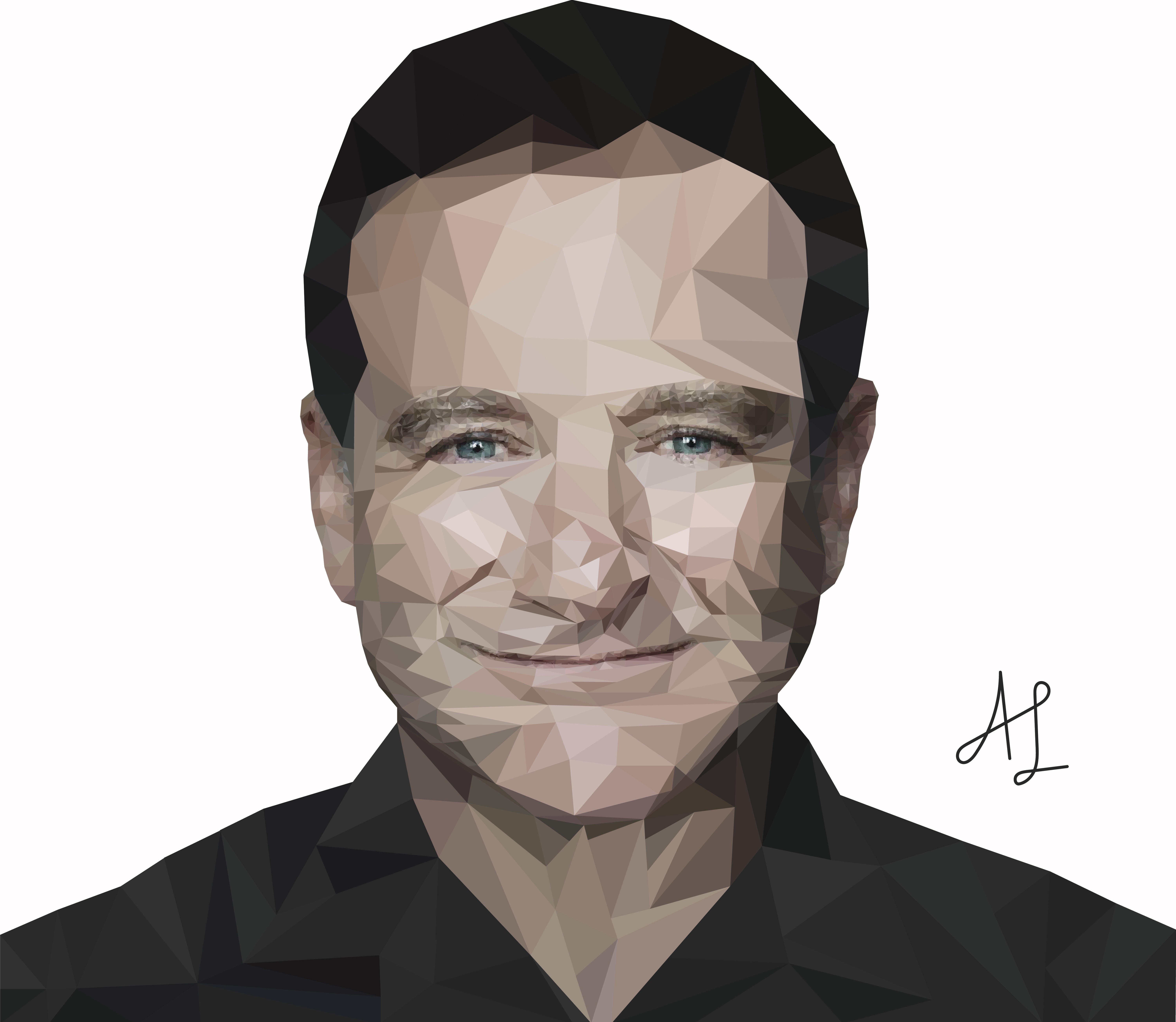 Robin Williams Triangle Art